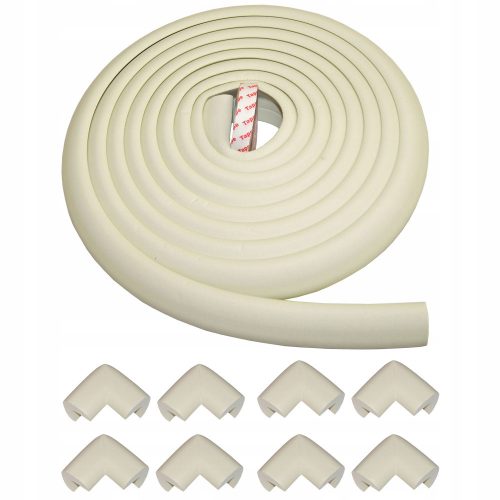  FOAM TAPE for PROTECTING EDGES AND CORNERS 5 meters white + 8 corners