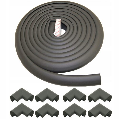  FOAM TAPE FOR PROTECTING EDGES AND CORNERS 5 meters black + 8 corners