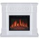 ArtiFlame electric freestanding fireplace with heating function, white, 1800 W, 106.6 x 92.5 x 37 cm