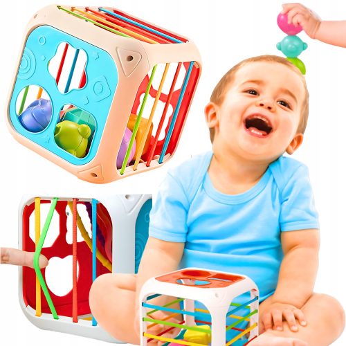  INTERACTIVE EDUCATIONAL CUBE FOR BABIES SORTERBLOCKS 7in1