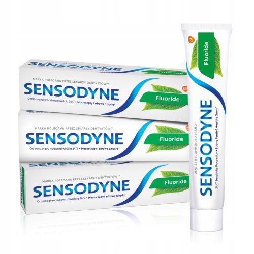  Sensodyne Fluoride Toothpaste for Hypersensitive Teeth 75 ml x3