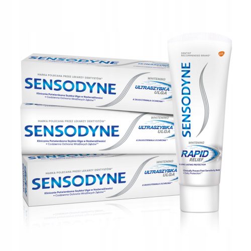  Sensodyne Rapid Whitening Paste for sensitive teeth 75 ml x3