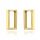  585 gold earrings rectangles