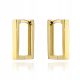  585 gold earrings rectangles