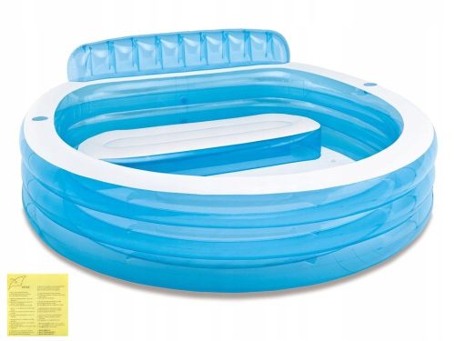 Intex round inflatable pool 224 x 216 cm