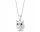  Apart Silver pendant with zircons owl