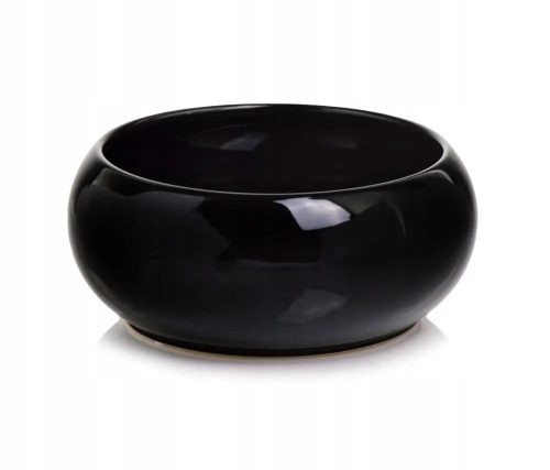  Polnix flowerpot 24 cm x 24 x 10 cm diameter 24 cm ceramic black