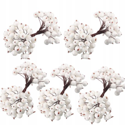  FROST WHITE ARTIFICIAL ROWBONE 100 pieces BUNDLE CHRISTMAS TREE DECORATION BALLS