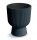  Prosperplast flowerpot, 39 cm x 39 x 45.5 cm, diameter 39 cm, plastic in grey and silver tones