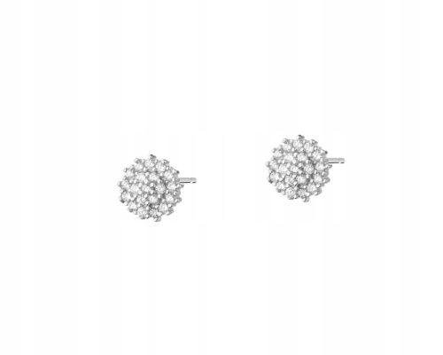  Apart Silver earrings with zircons