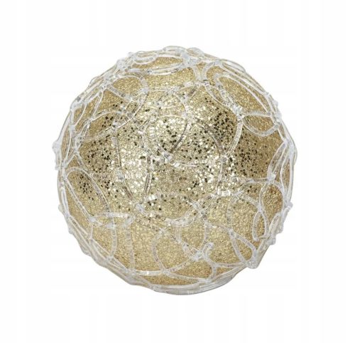  LIGHTING DECORATIVE LED CHRISTMAS BALL FOR THE TABLE, LARGE BALL 20.5 CM GOLD