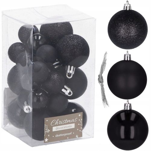  Set Springos balls CA0130 black 4 cm 25 pcs.