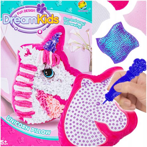  Creative SET for Girls Unicorn Mascot Plush Toy DIY Embroidery