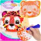  Creative KIT for Children MASCOT Tiger PLUSH TOY DIY Embroidery Pillow