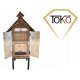  TOKO wooden garden smokehouse LED lighting Wood smokehouse
