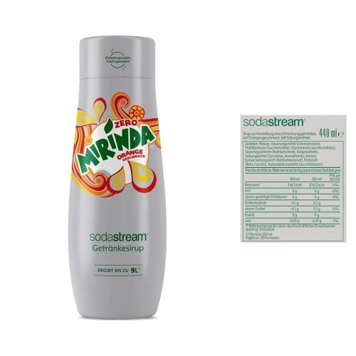  Syrup for the SodaStream Mirinda Carbonator, sugar-free