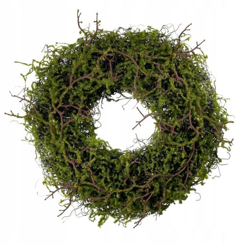  Grave fascine wreath with moss for decorations and bouquets, 40 cm