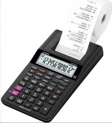  Casio HR-8RCE-BK calculator with printer