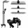 Yoka Home Oslo black shower faucet