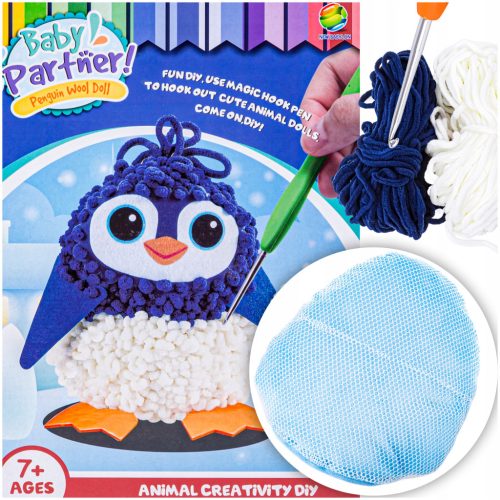  Creative KIT for Children MASCOT Penguin PILLOW Embroidery Plush Toy