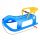  BABY MIX SNOW STAR PLASTIC SLED WITH BACKREST BLUE