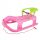  BABY MIX SNOW STAR PLASTIC SLED WITH BACKREST PINK