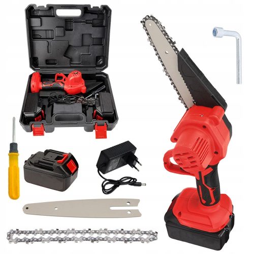 Saws for wood and branches MINI ELECTRIC CHAINSAW GARDEN + BATTERIES×2