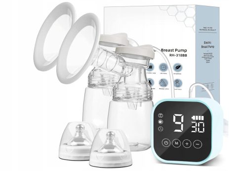  DOUBLE TWO-PHASE ELECTRIC BREAST PRESSURE PUMP, BPA-FREE