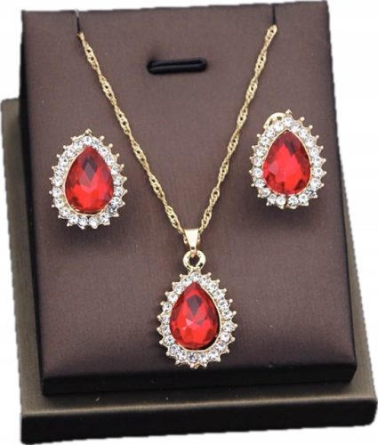  Jewelry set necklace earrings Hurrem Magnificent Century red10