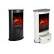 Freestanding fireplace with heating function El Fuego white 1800 W 60 x 100 x 33 cm