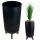  Prosperplast Gracia Tubus Slim Flowerpot 19.5 x 36.5 cm Anthracite