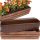  Eco Deco flowerpot 60 cm x 14 x 15 cm, wood, brown and beige tones