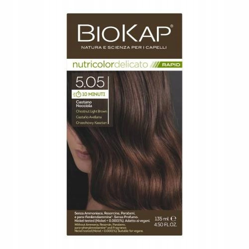  Biokap hair dyes light brown 5.05 Walnut Chestnut