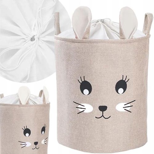  SIPO rabbit beige toy basket