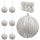  Unbreakable Christmas tree balls - silver 10 cm, 6 pcs.