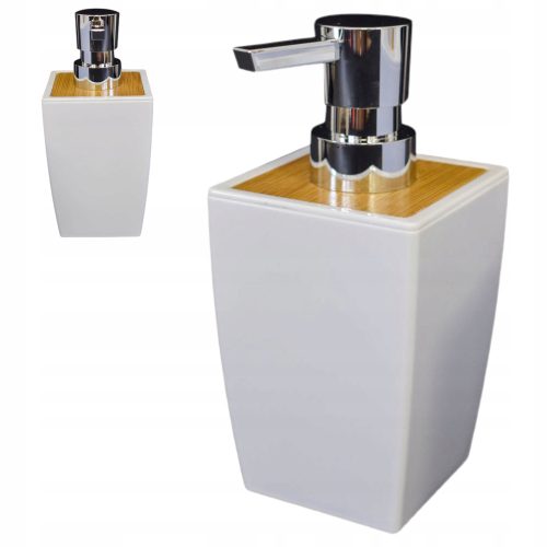 Soap dispenser Sepio manual soap dispenser for the countertop, 370 ml, white