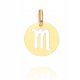  Gold scorpion pendant PR.585 ZODIAC SIGN