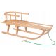  CHILDREN'S SLED WOODEN BACKREST AND DURABLE ROPE