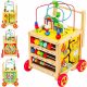  Wooden doll, educational walker for children, interactive cube slider