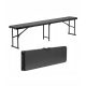 Benches for garden and terrace Bench without backrest, plastic, 180 x 27 cm