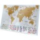  Scratch Map Gold, Europe+World, Gift