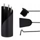 REYKJAVIK FIREPLACE SET 4IN1 TOOLS FIREPLACE ACCESSORIES GUIDELINE