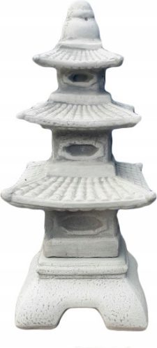  CONCRETE GARDEN FIGURE – JAPANESE PAGODA ON A BASE