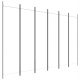 Paravent DECORATIVE ROOM WALL CURTAIN 6 PIECES 300 x 200 cm WHITE