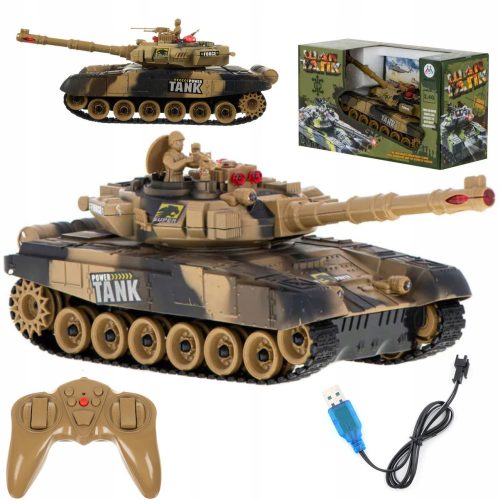  LARGE REMOTE CONTROLLED TANK LIGHT SOUND RC