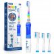  SEAGO sonic toothbrush for children aged 3–12 years + 4 heads