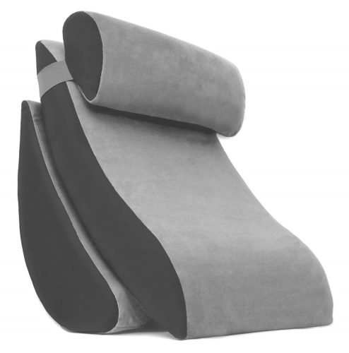 Pillow back support set for Ergosmile Med bed, brown