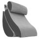 Pillow back support set for Ergosmile Med bed, brown