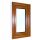 PVC WINDOW 40 x 60 / 400 x 600 RU WINDOW LEFT GOLDEN OAK MATTE GLASS