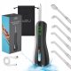  BATTERY-POWERED DENTAL IRRIGATOR, POWERFUL, 6 NOZZLES, 6 MODES, BLACK